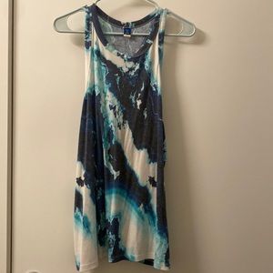Tie dye long tank